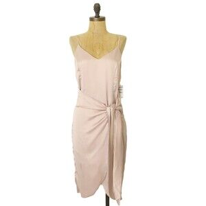 Chelsea28 Sheath Dress Size S Sleeveless Pink Hero Satin NWD B93